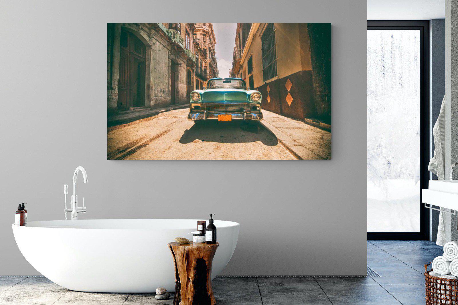 Old Town Havana-Wall_Art-180 x 110cm-Mounted Canvas-No Frame-Pixalot