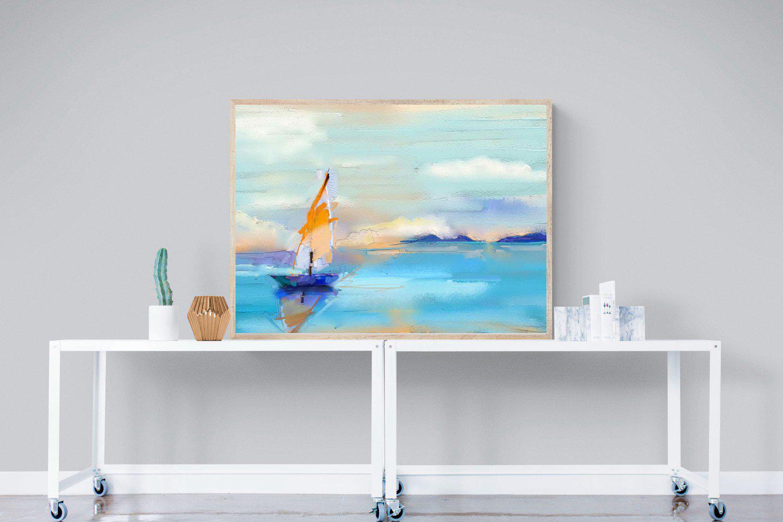 One Sail-Wall_Art-120 x 90cm-Mounted Canvas-Wood-Pixalot