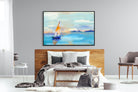 One Sail-Wall_Art-150 x 100cm-Mounted Canvas-Black-Pixalot