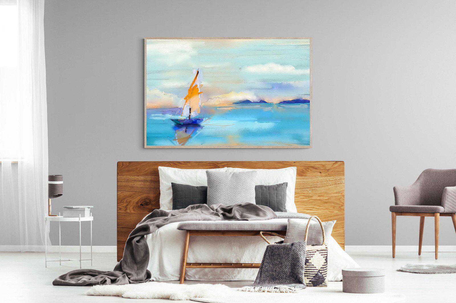 One Sail-Wall_Art-150 x 100cm-Mounted Canvas-Wood-Pixalot