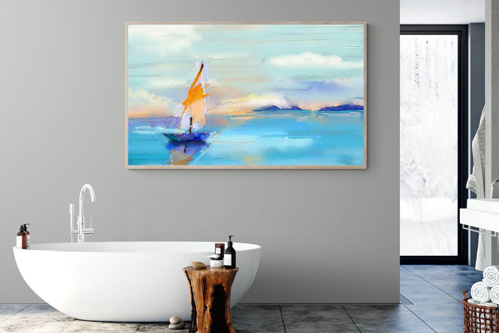 One Sail-Wall_Art-180 x 110cm-Mounted Canvas-Wood-Pixalot