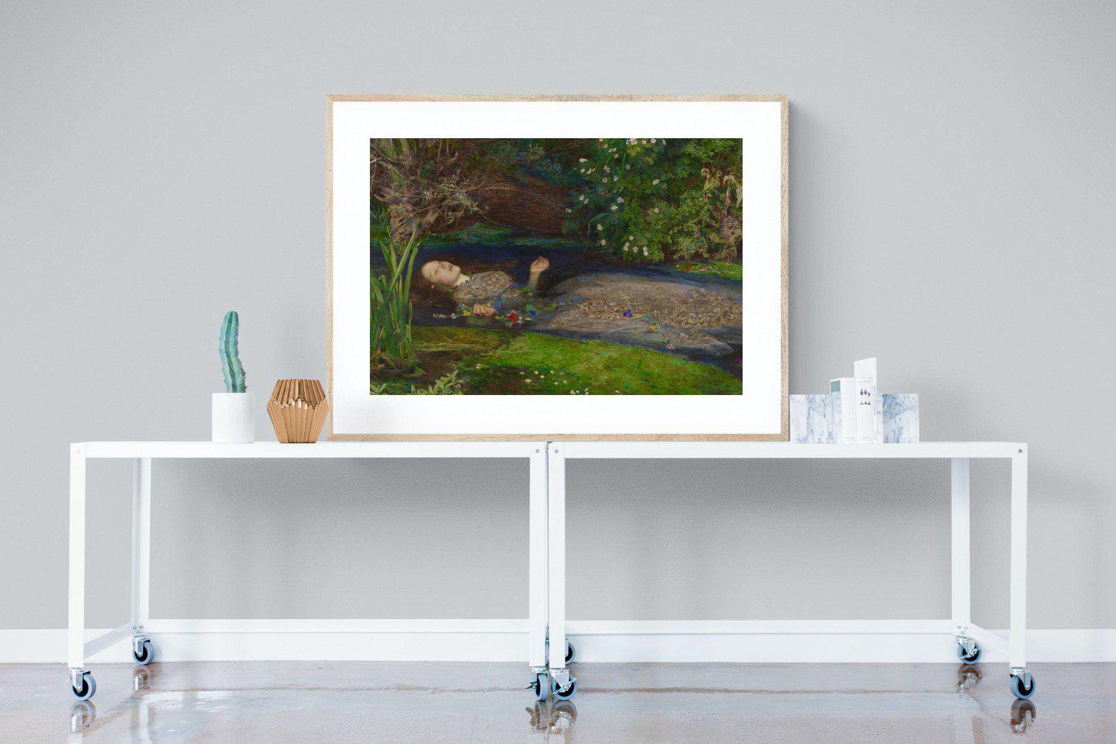 Ophelia-Wall_Art-120 x 90cm-Framed Print-Wood-Pixalot