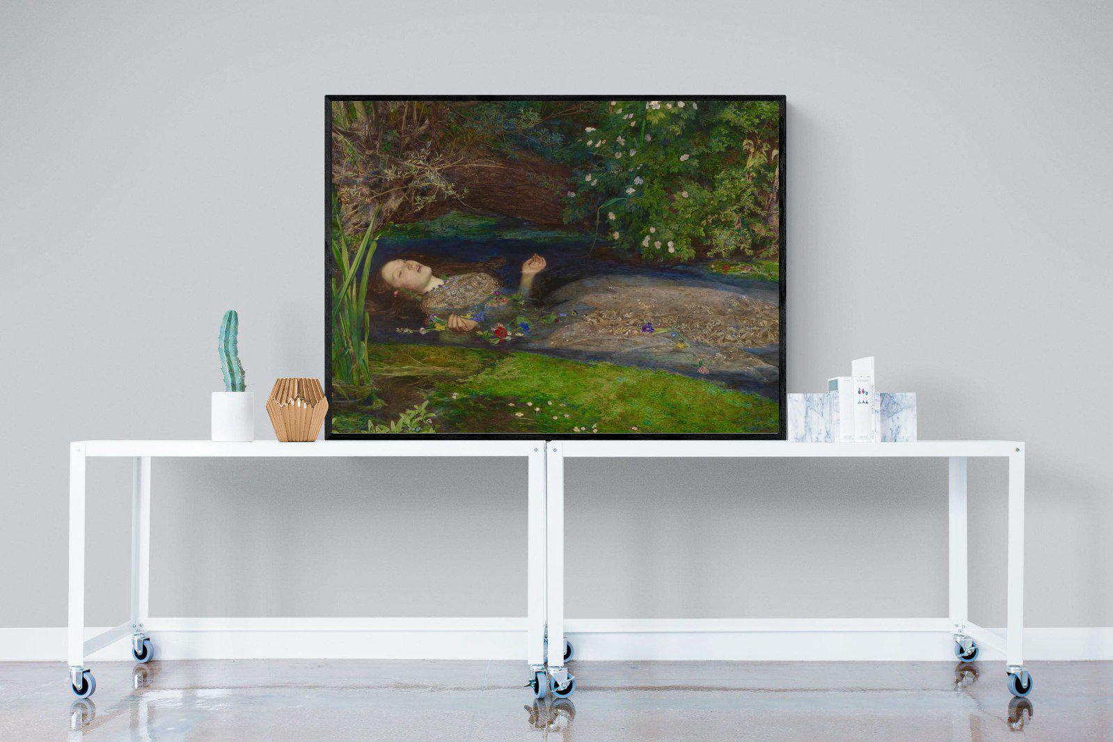 Ophelia-Wall_Art-120 x 90cm-Mounted Canvas-Black-Pixalot