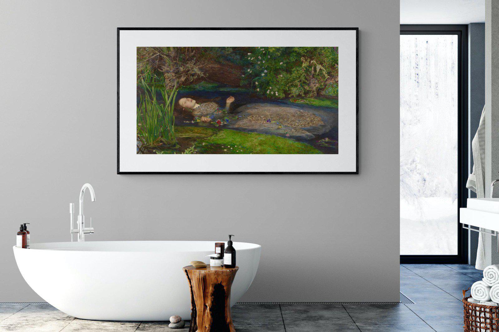 Ophelia-Wall_Art-180 x 110cm-Framed Print-Black-Pixalot