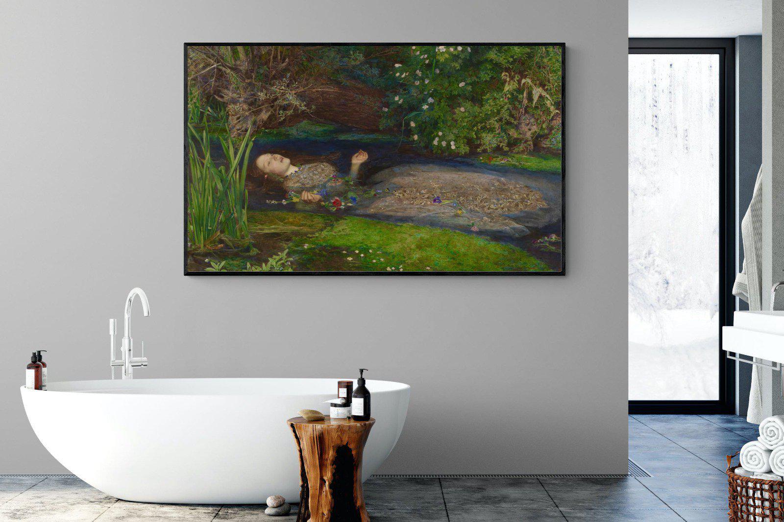 Ophelia-Wall_Art-180 x 110cm-Mounted Canvas-Black-Pixalot