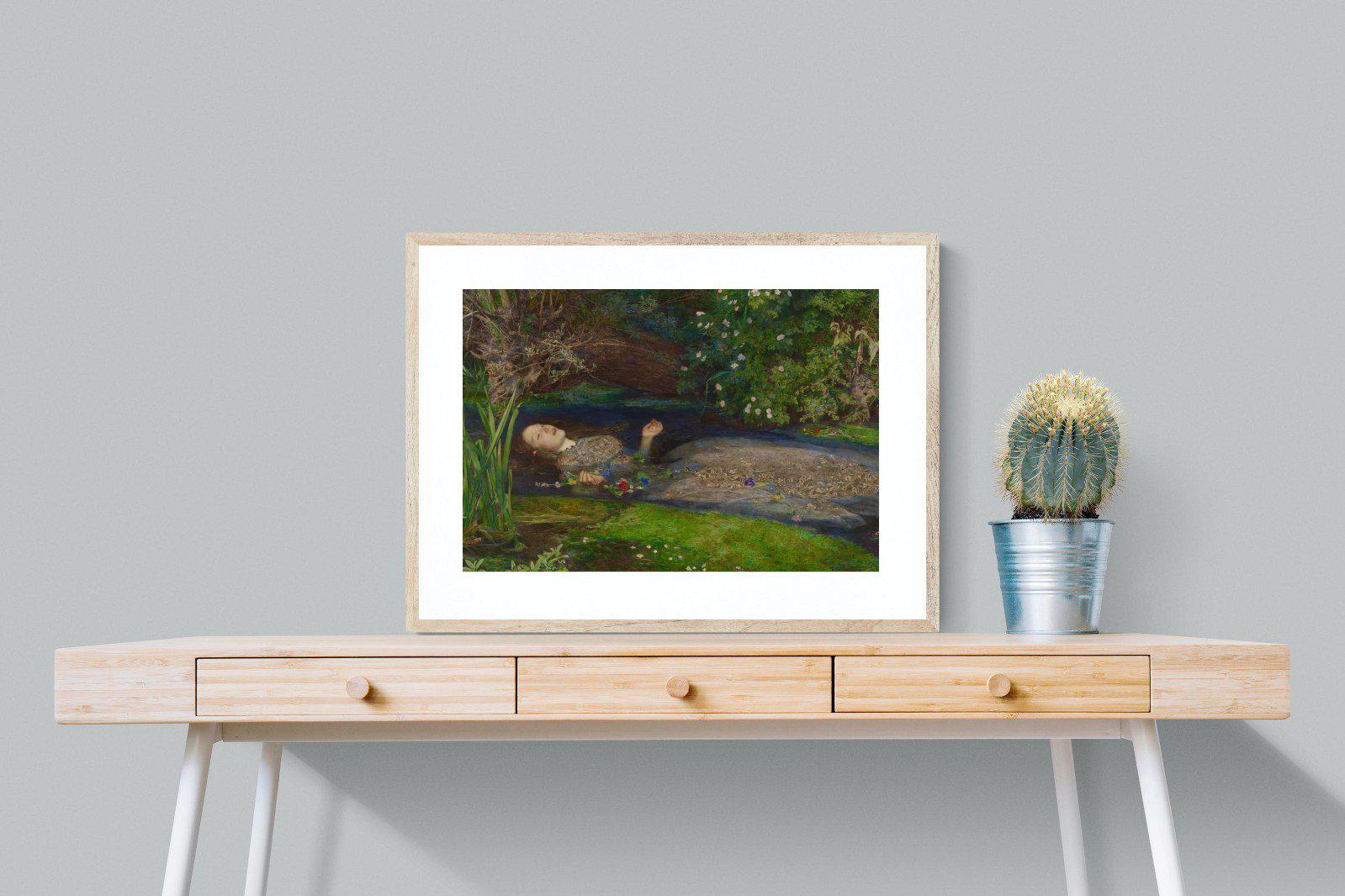 Ophelia-Wall_Art-80 x 60cm-Framed Print-Wood-Pixalot