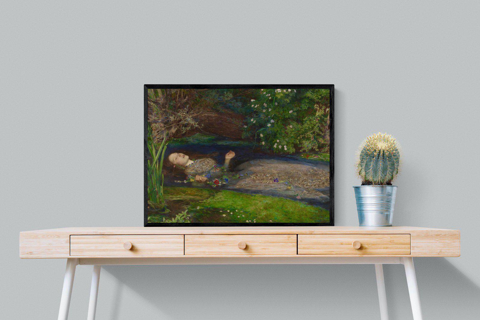 Ophelia-Wall_Art-80 x 60cm-Mounted Canvas-Black-Pixalot