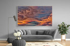 Orange Sunset-Wall_Art-220 x 130cm-Mounted Canvas-Wood-Pixalot