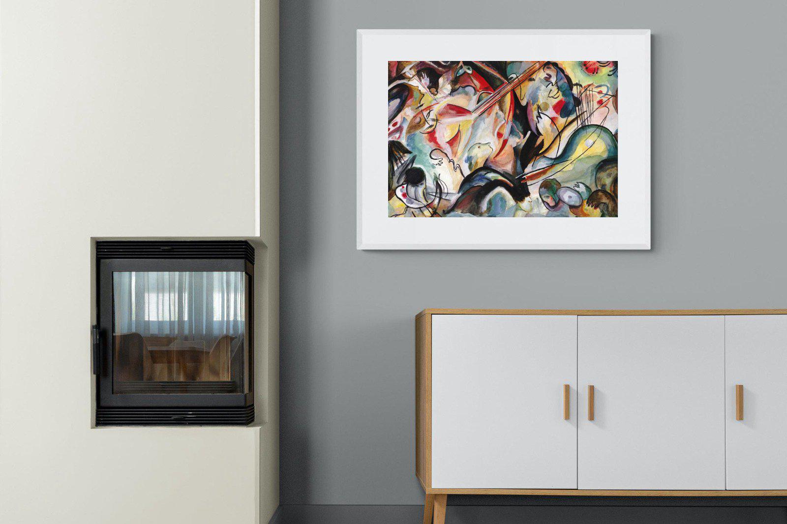 Orchestral Art-Wall_Art-100 x 75cm-Framed Print-White-Pixalot