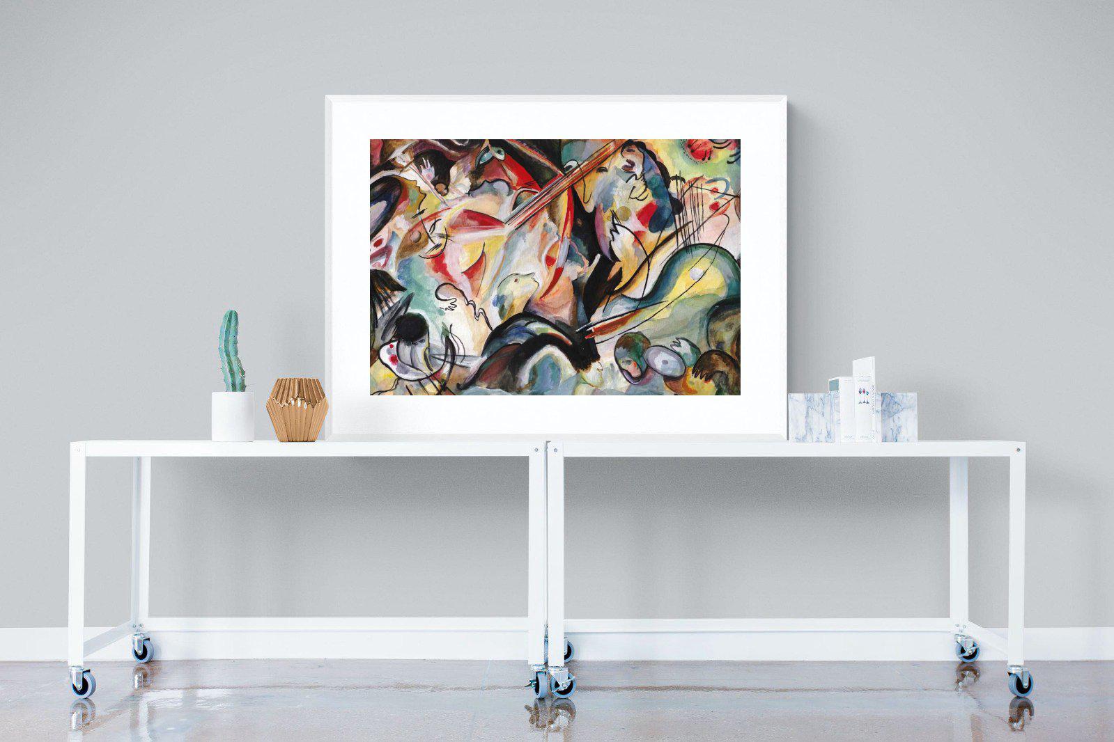 Orchestral Art-Wall_Art-120 x 90cm-Framed Print-White-Pixalot