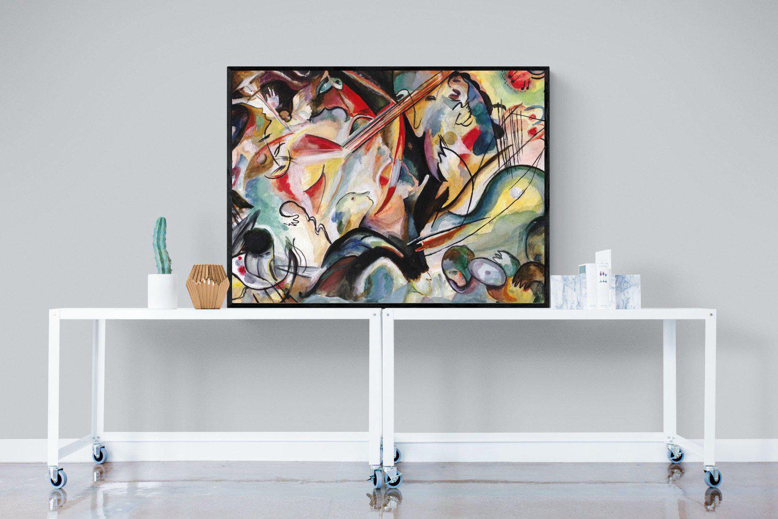 Orchestral Art-Wall_Art-120 x 90cm-Mounted Canvas-Black-Pixalot