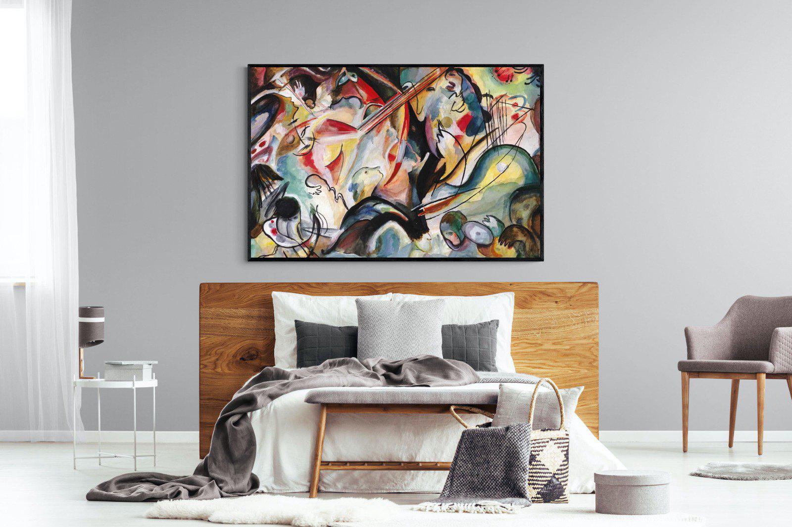 Orchestral Art-Wall_Art-150 x 100cm-Mounted Canvas-Black-Pixalot