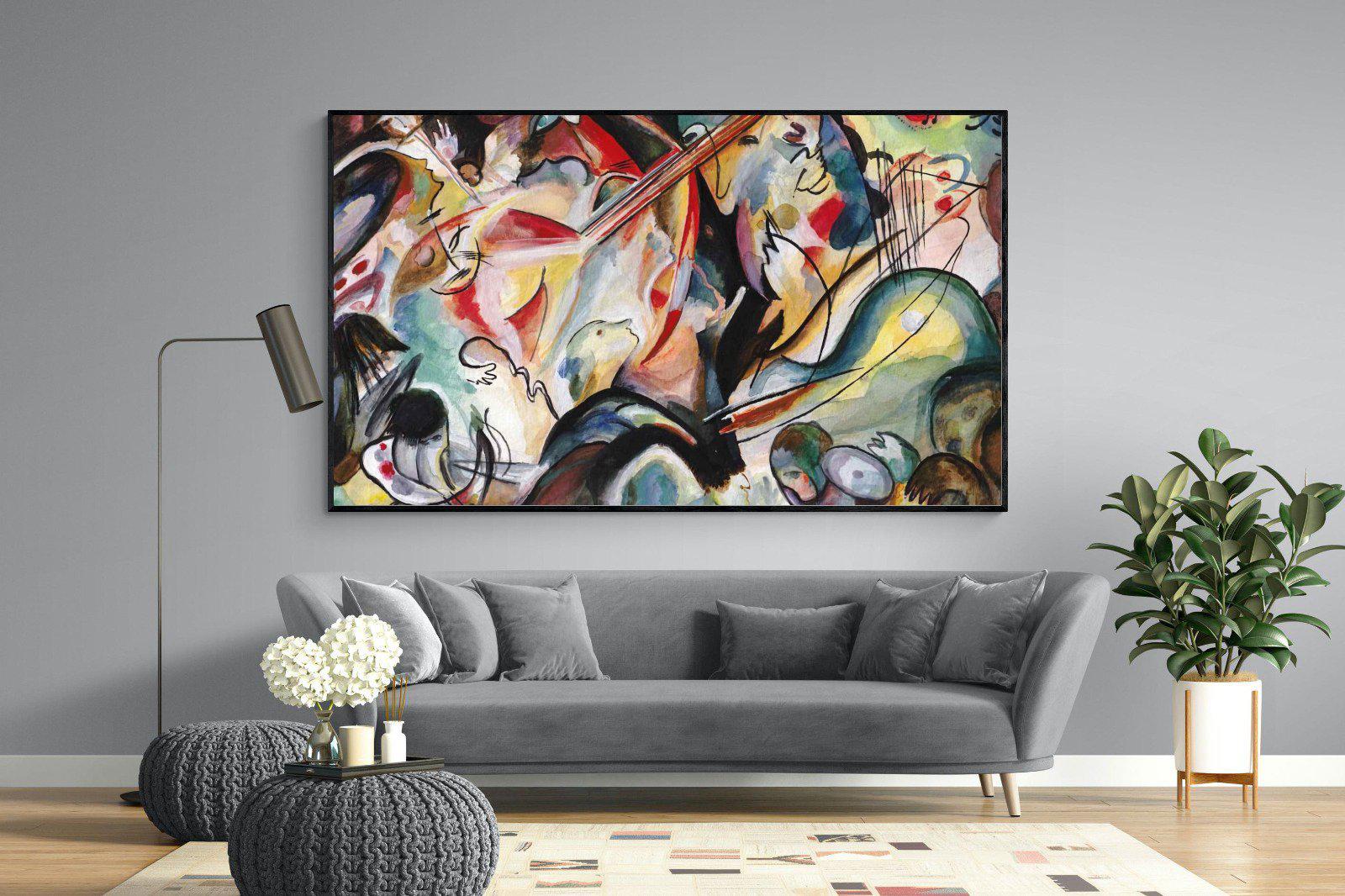 Orchestral Art-Wall_Art-220 x 130cm-Mounted Canvas-Black-Pixalot