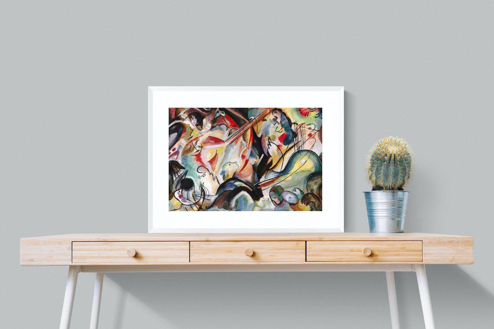 Orchestral Art-Wall_Art-80 x 60cm-Framed Print-White-Pixalot