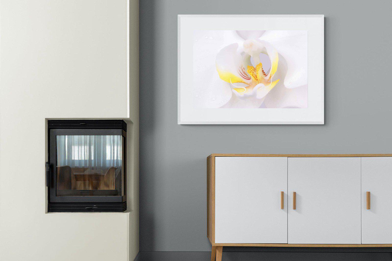 Orchid-Wall_Art-100 x 75cm-Framed Print-White-Pixalot