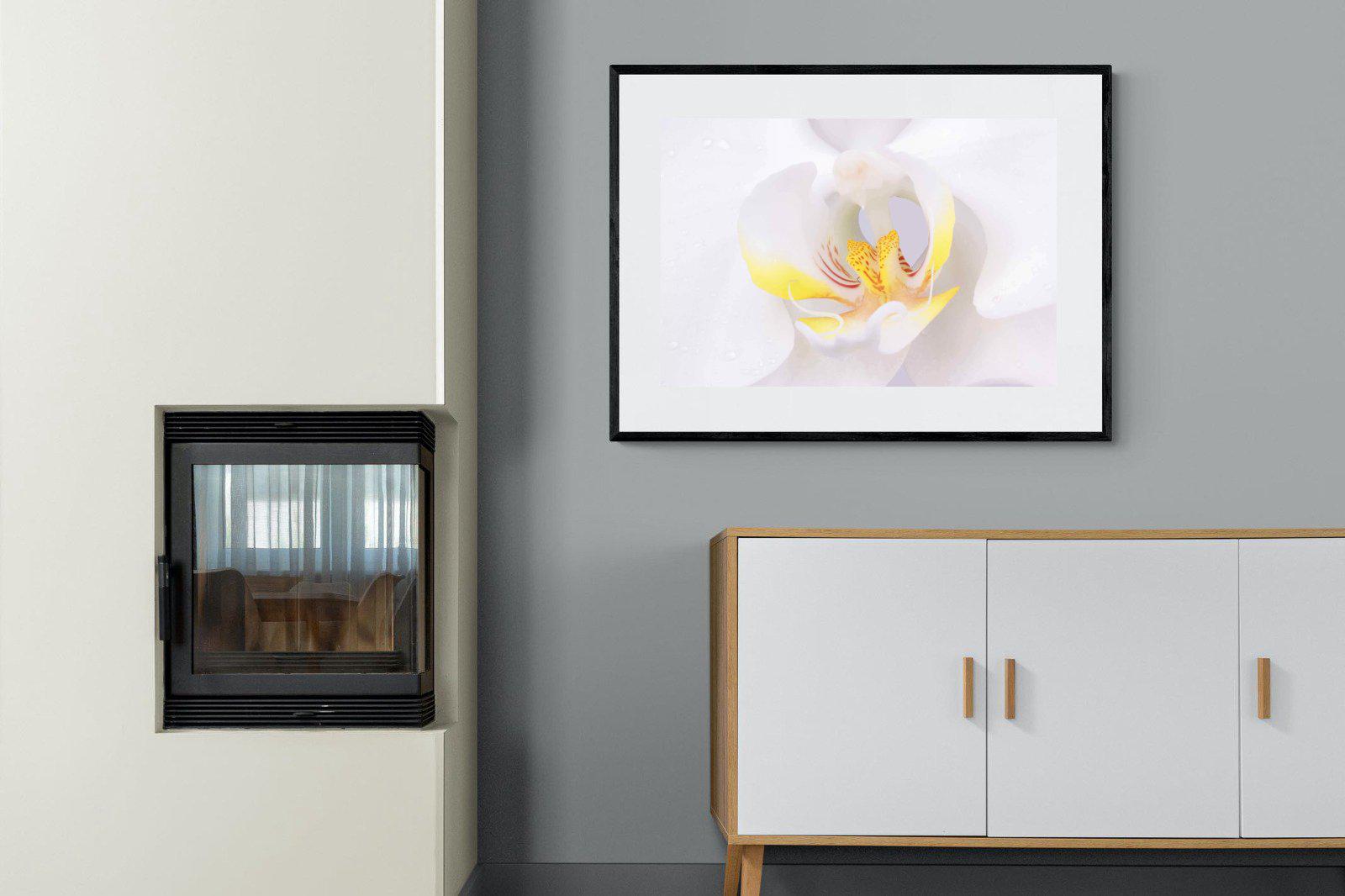 Orchid-Wall_Art-100 x 75cm-Framed Print-Black-Pixalot