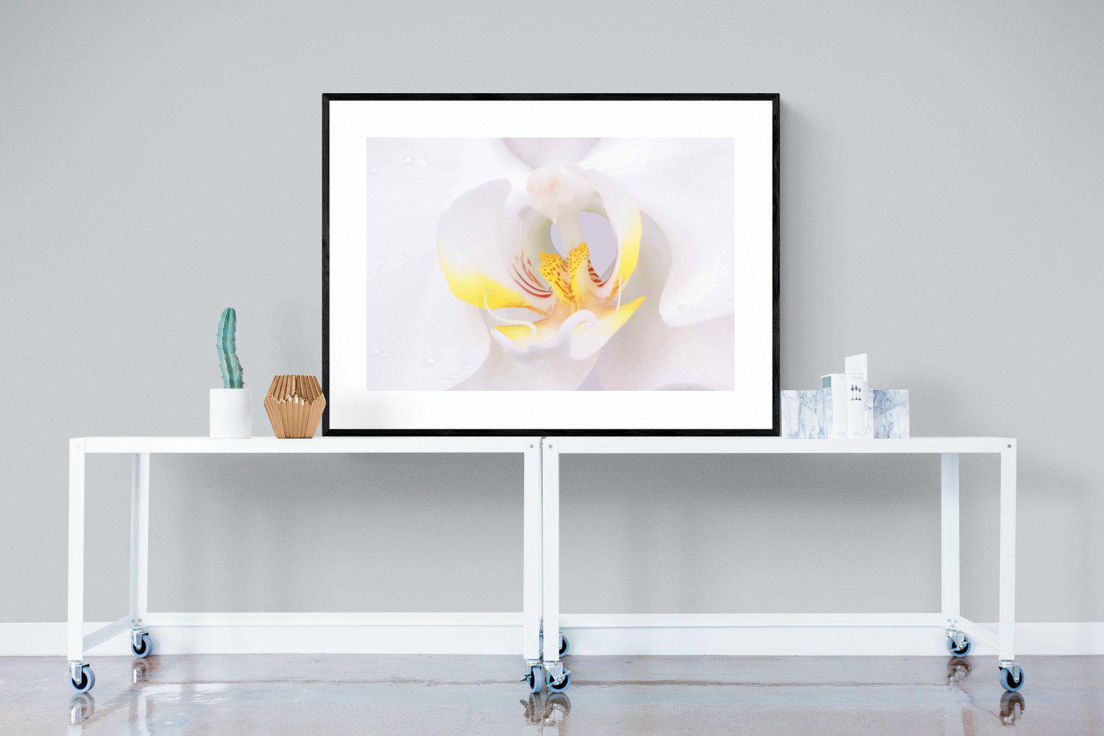 Orchid-Wall_Art-120 x 90cm-Framed Print-Black-Pixalot