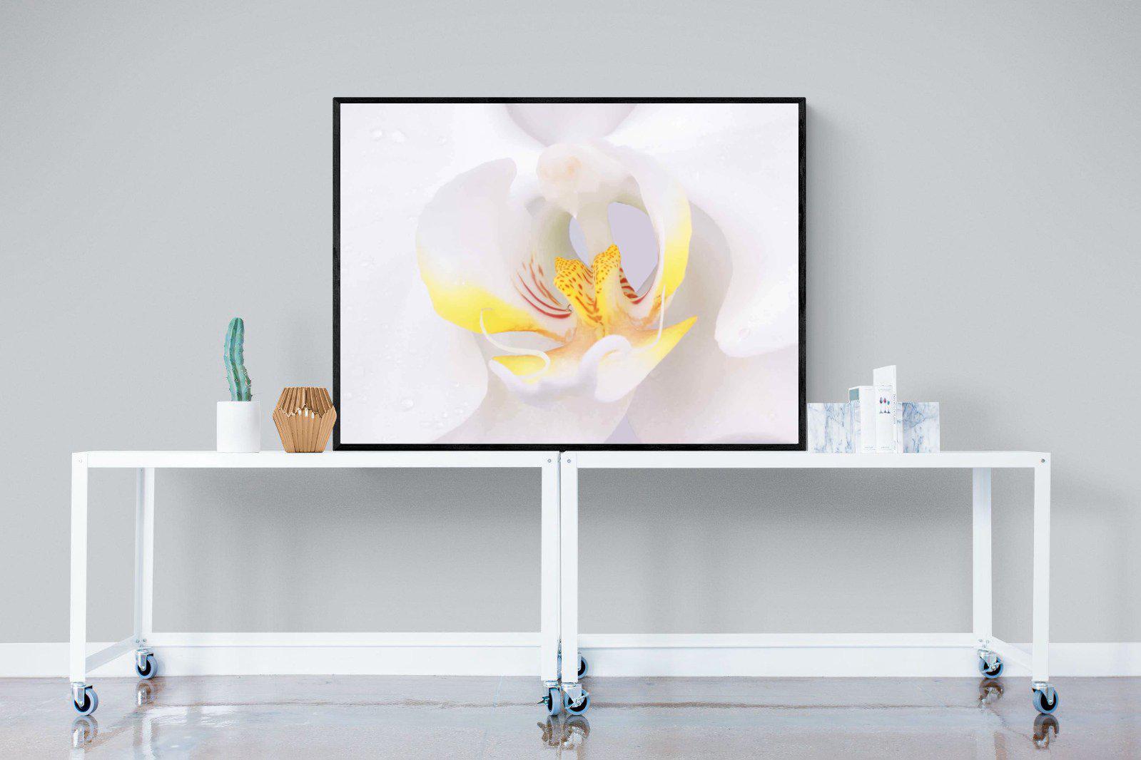 Orchid-Wall_Art-120 x 90cm-Mounted Canvas-Black-Pixalot