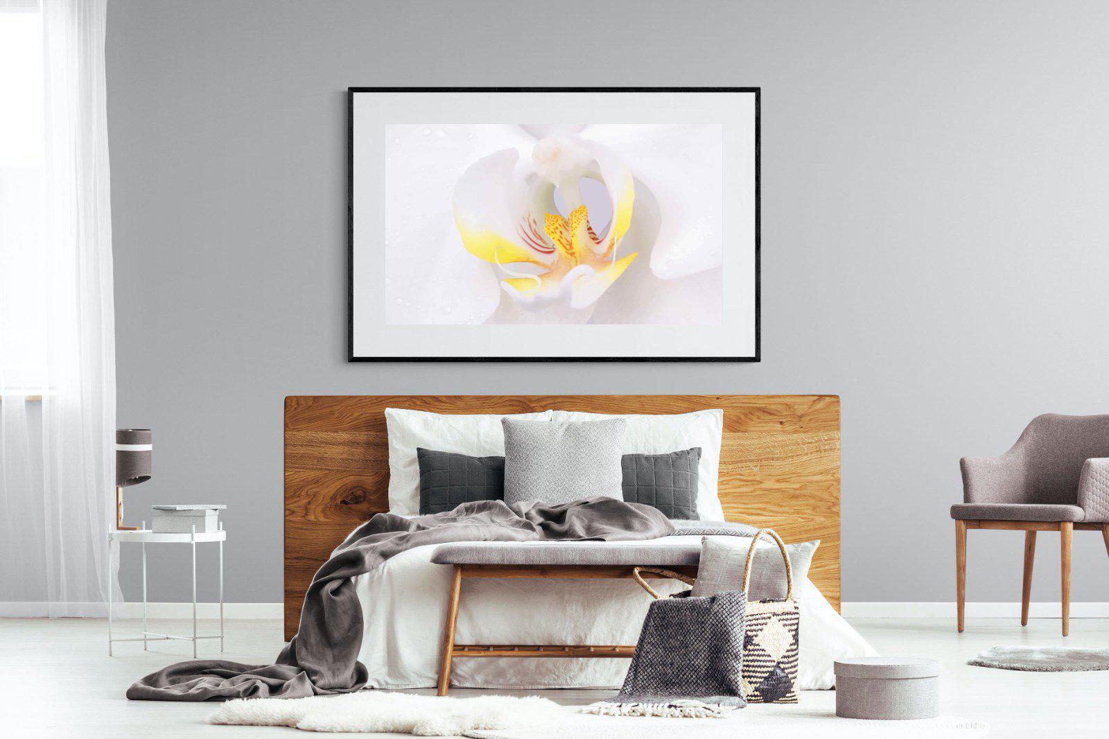 Orchid-Wall_Art-150 x 100cm-Framed Print-Black-Pixalot