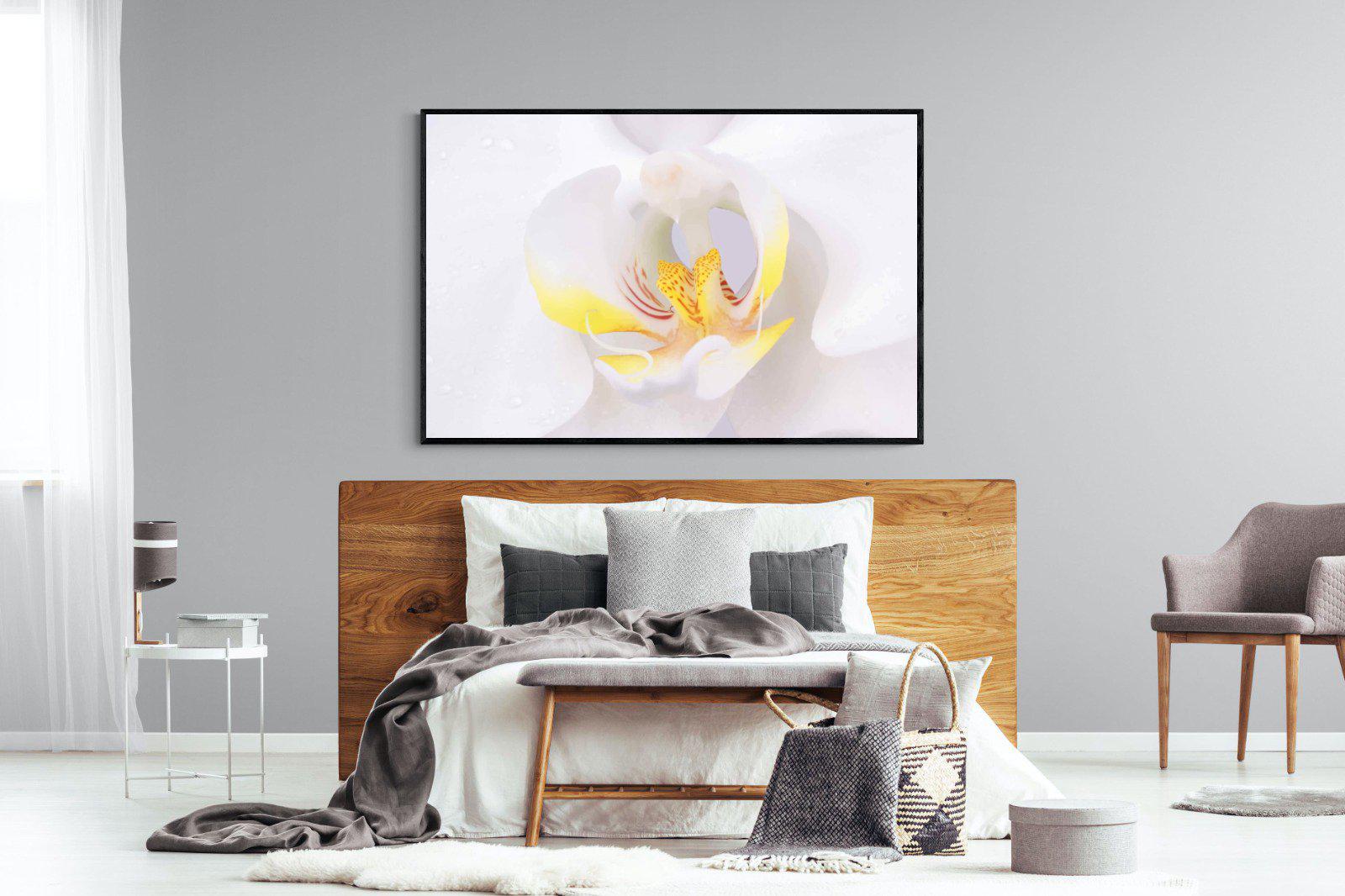Orchid-Wall_Art-150 x 100cm-Mounted Canvas-Black-Pixalot