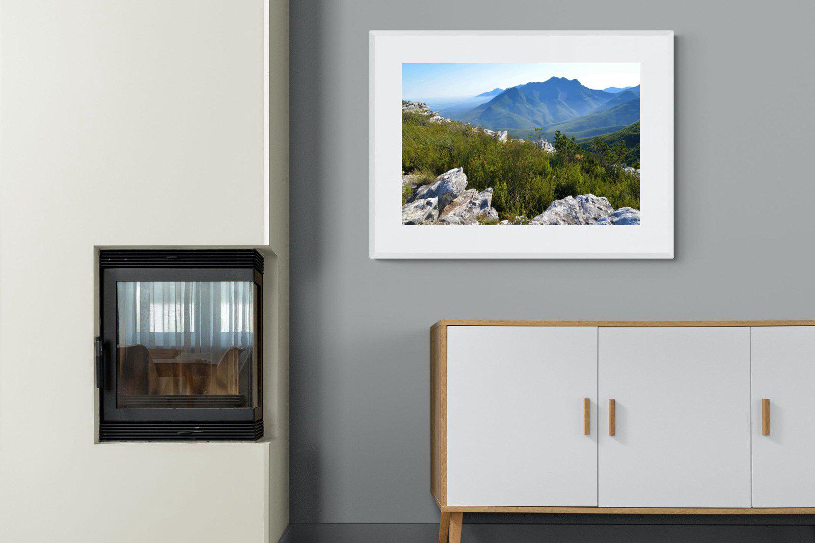 Outeniqua Mountains-Wall_Art-100 x 75cm-Framed Print-White-Pixalot
