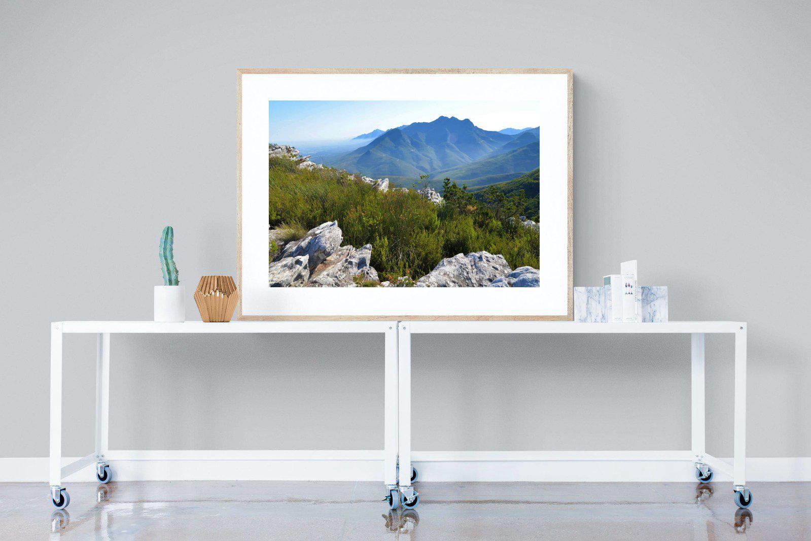 Outeniqua Mountains-Wall_Art-120 x 90cm-Framed Print-Wood-Pixalot