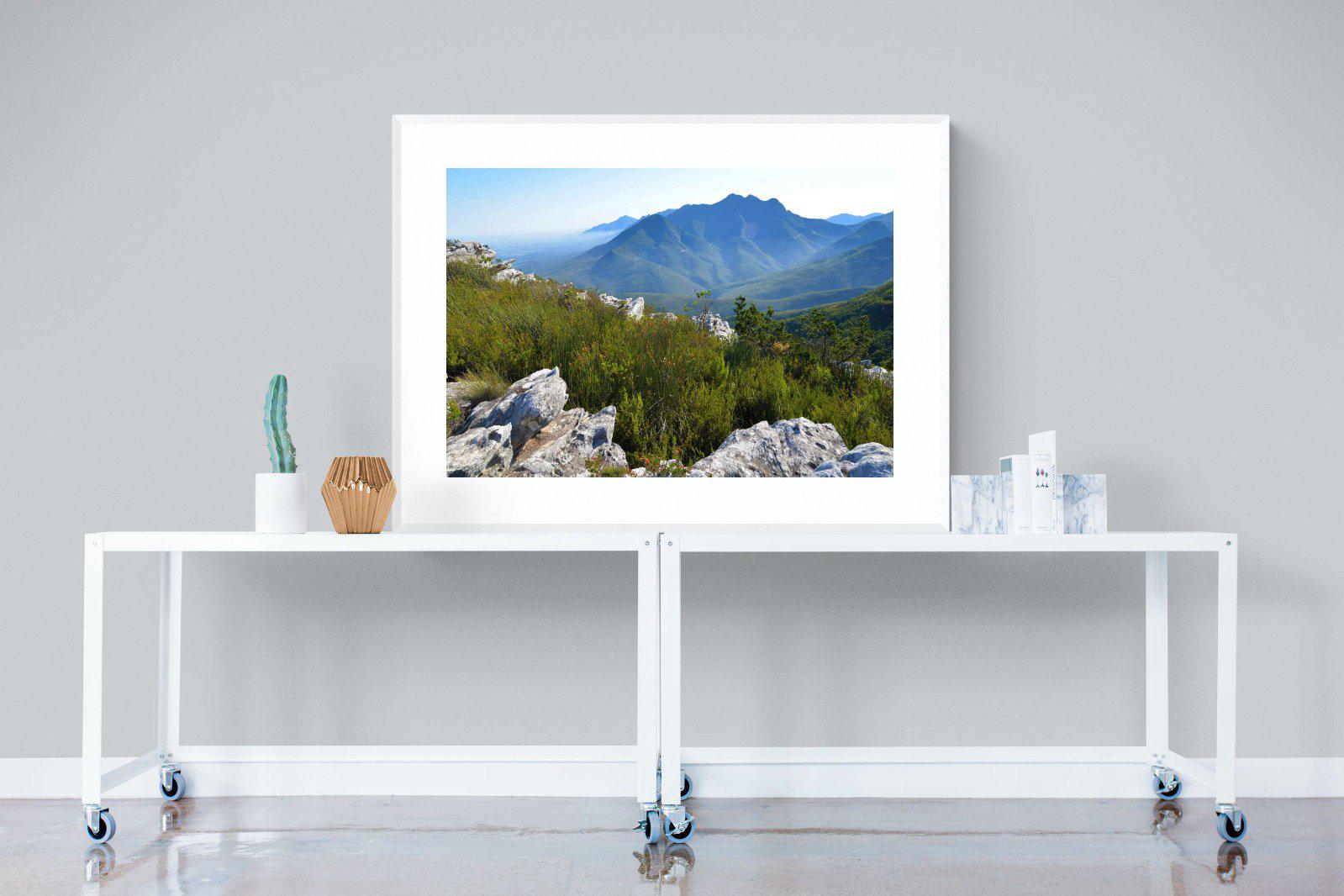 Outeniqua Mountains-Wall_Art-120 x 90cm-Framed Print-White-Pixalot