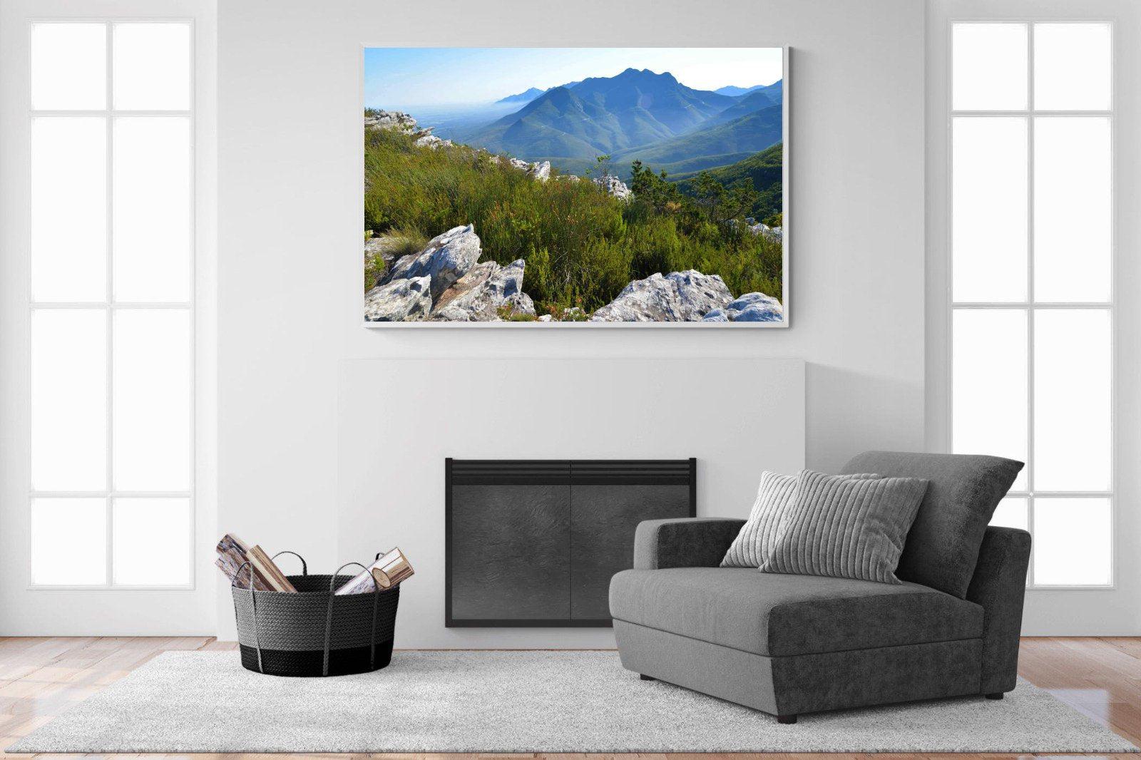 Outeniqua Mountains-Wall_Art-150 x 100cm-Mounted Canvas-White-Pixalot