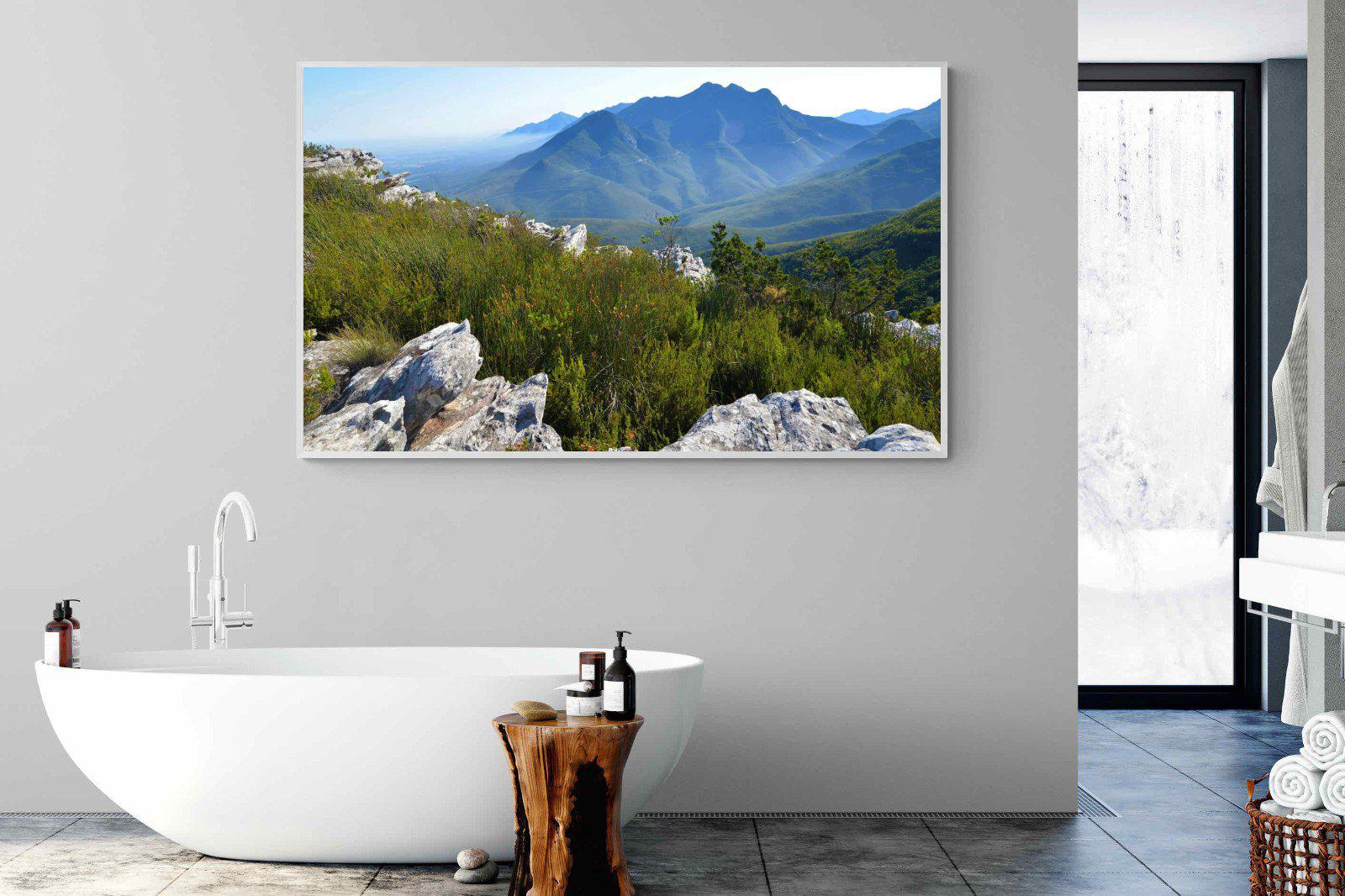 Outeniqua Mountains-Wall_Art-180 x 110cm-Mounted Canvas-White-Pixalot