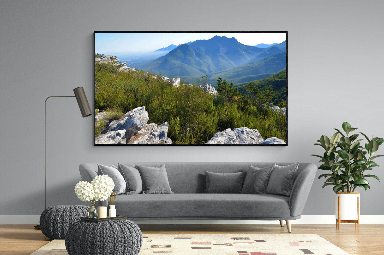 Outeniqua Mountains-Wall_Art-220 x 130cm-Mounted Canvas-Black-Pixalot