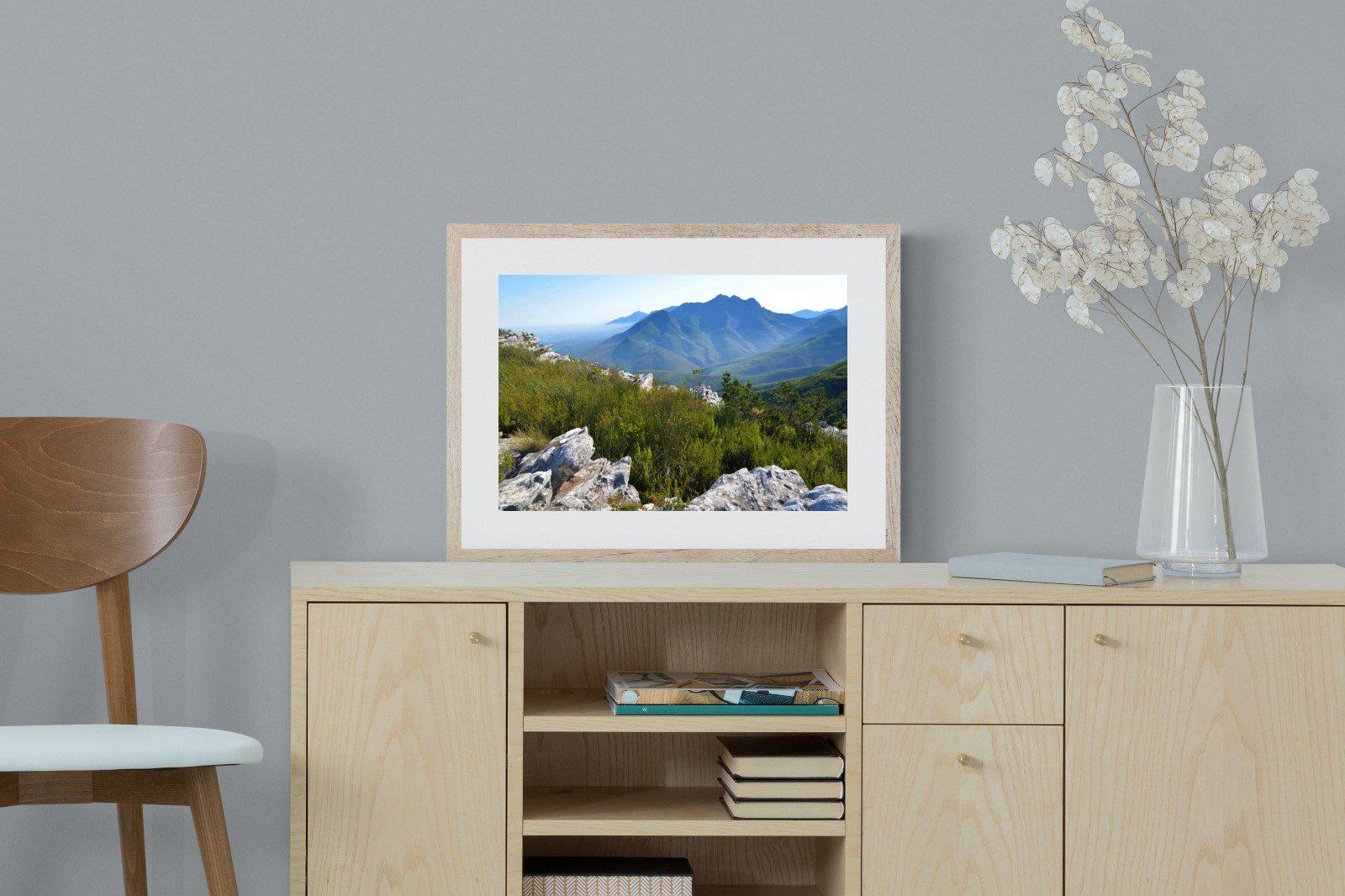 Outeniqua Mountains-Wall_Art-60 x 45cm-Framed Print-Wood-Pixalot