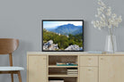 Outeniqua Mountains-Wall_Art-60 x 45cm-Mounted Canvas-Black-Pixalot