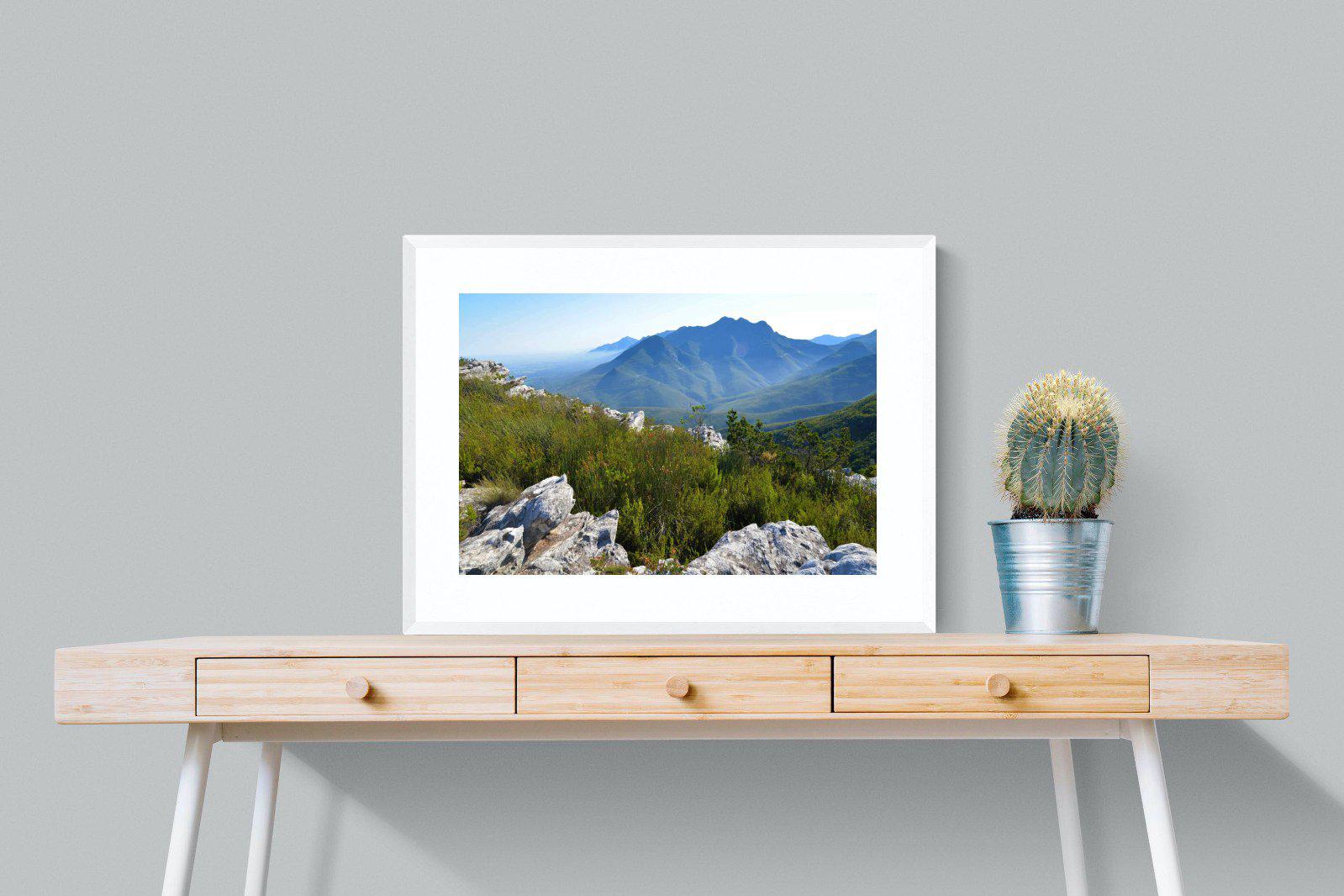 Outeniqua Mountains-Wall_Art-80 x 60cm-Framed Print-White-Pixalot