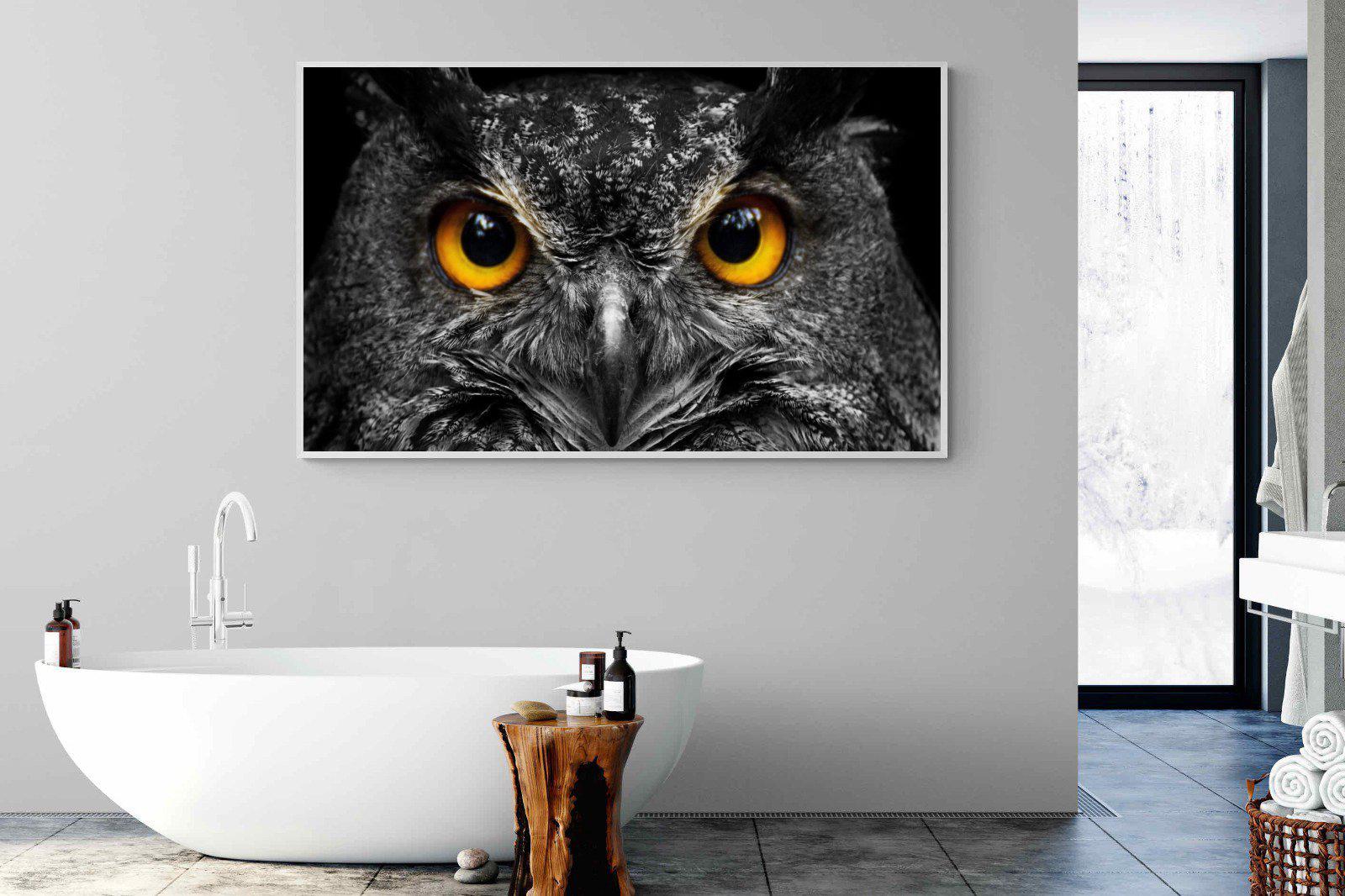 Owl Eyes-Wall_Art-180 x 110cm-Mounted Canvas-White-Pixalot