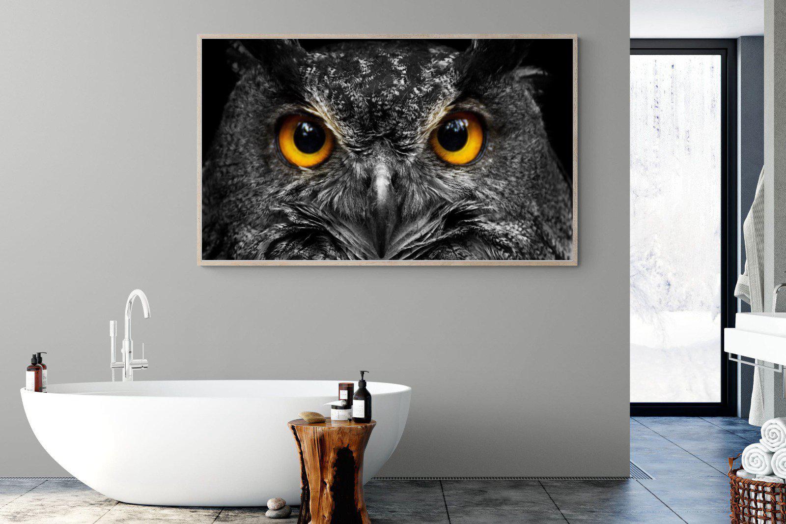 Owl Eyes-Wall_Art-180 x 110cm-Mounted Canvas-Wood-Pixalot