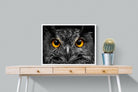Owl Eyes-Wall_Art-80 x 60cm-Mounted Canvas-White-Pixalot