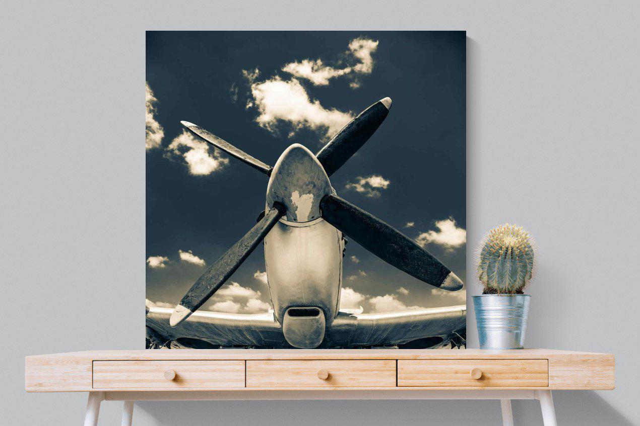 P-51-Wall_Art-100 x 100cm-Mounted Canvas-No Frame-Pixalot