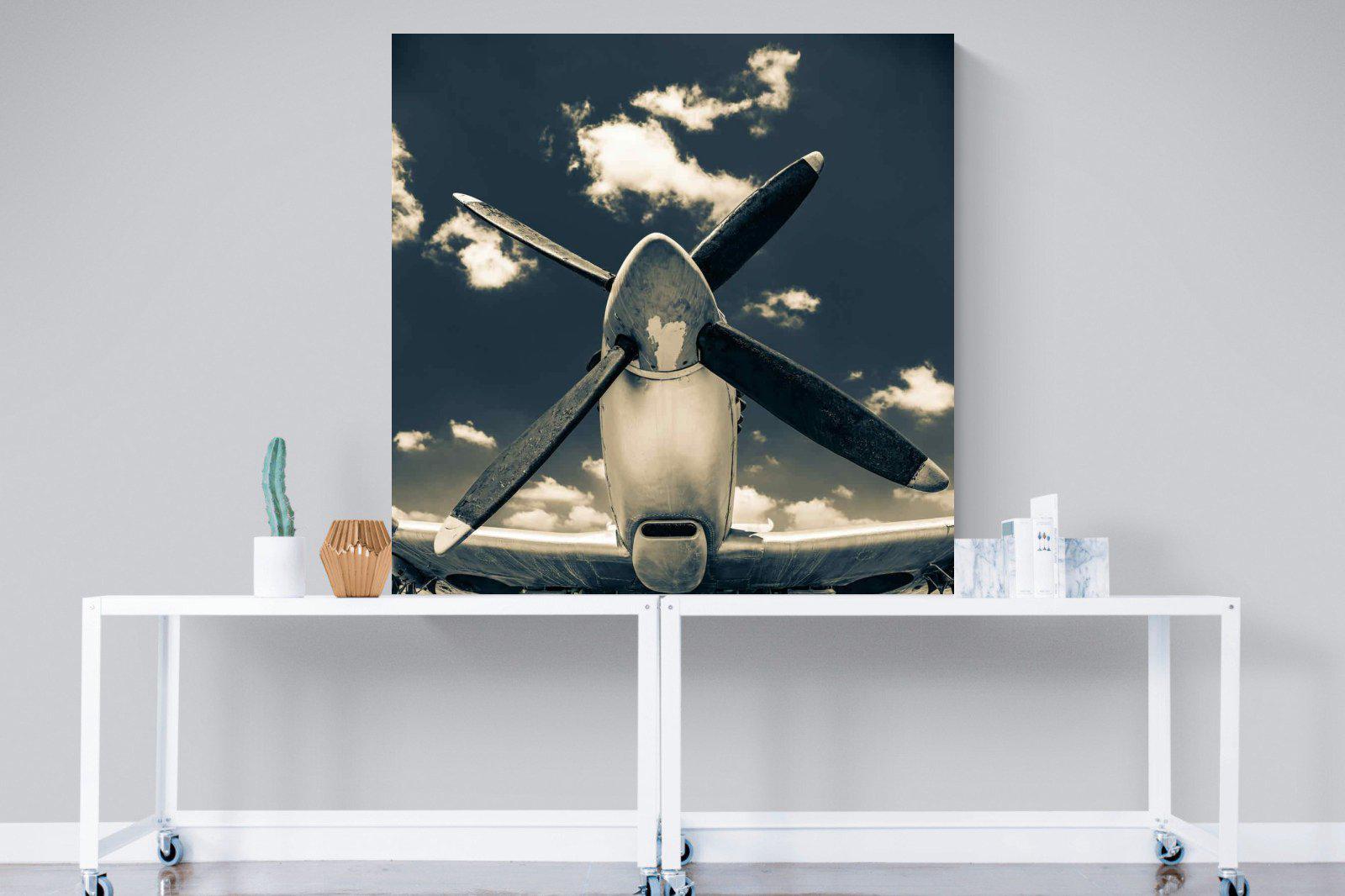 P-51-Wall_Art-120 x 120cm-Mounted Canvas-No Frame-Pixalot
