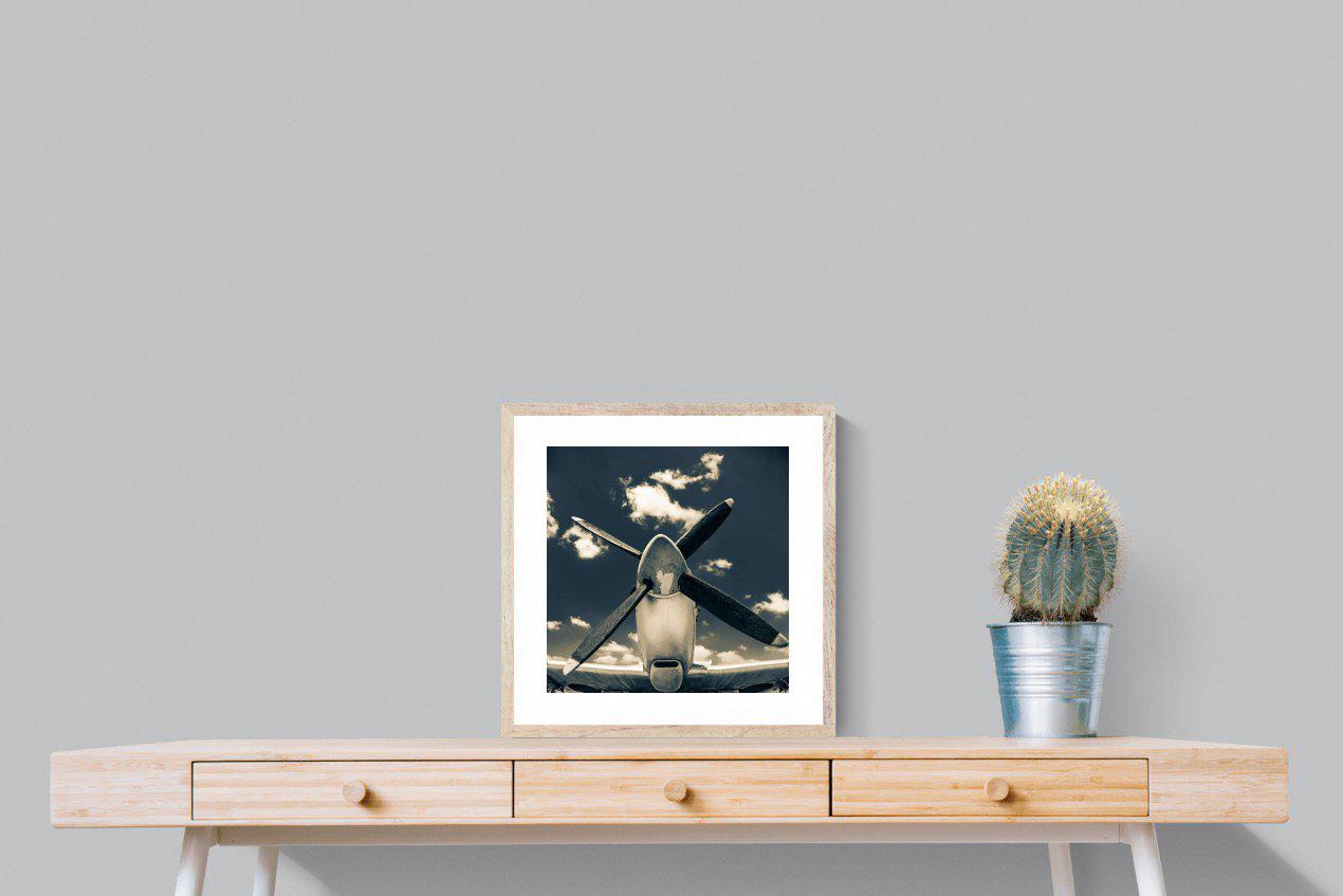 P-51-Wall_Art-50 x 50cm-Framed Print-Wood-Pixalot