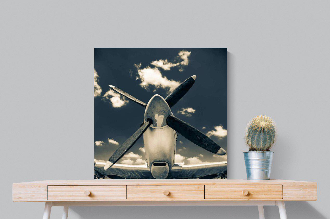 P-51-Wall_Art-80 x 80cm-Mounted Canvas-No Frame-Pixalot
