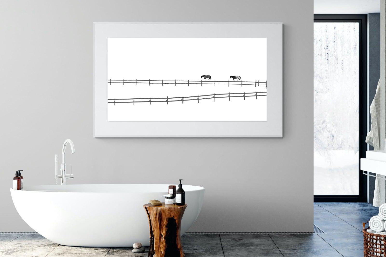 Paddock-Wall_Art-180 x 110cm-Framed Print-White-Pixalot