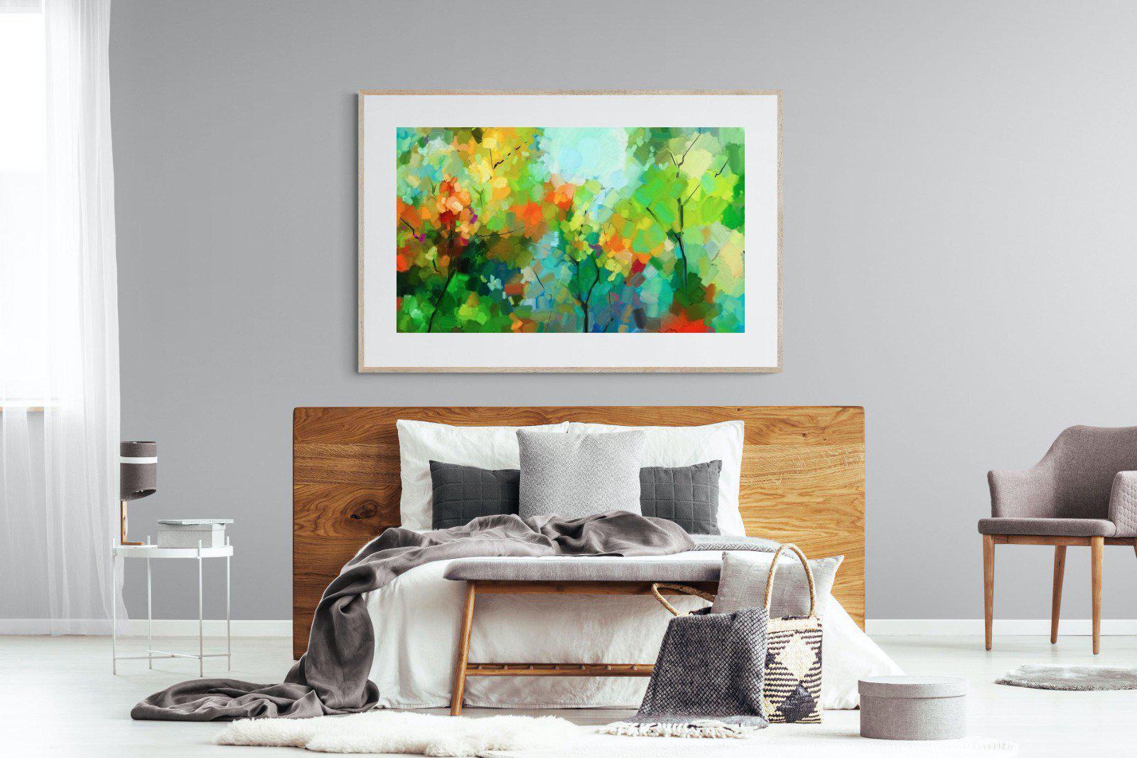 Painted Orchard-Wall_Art-150 x 100cm-Framed Print-Wood-Pixalot
