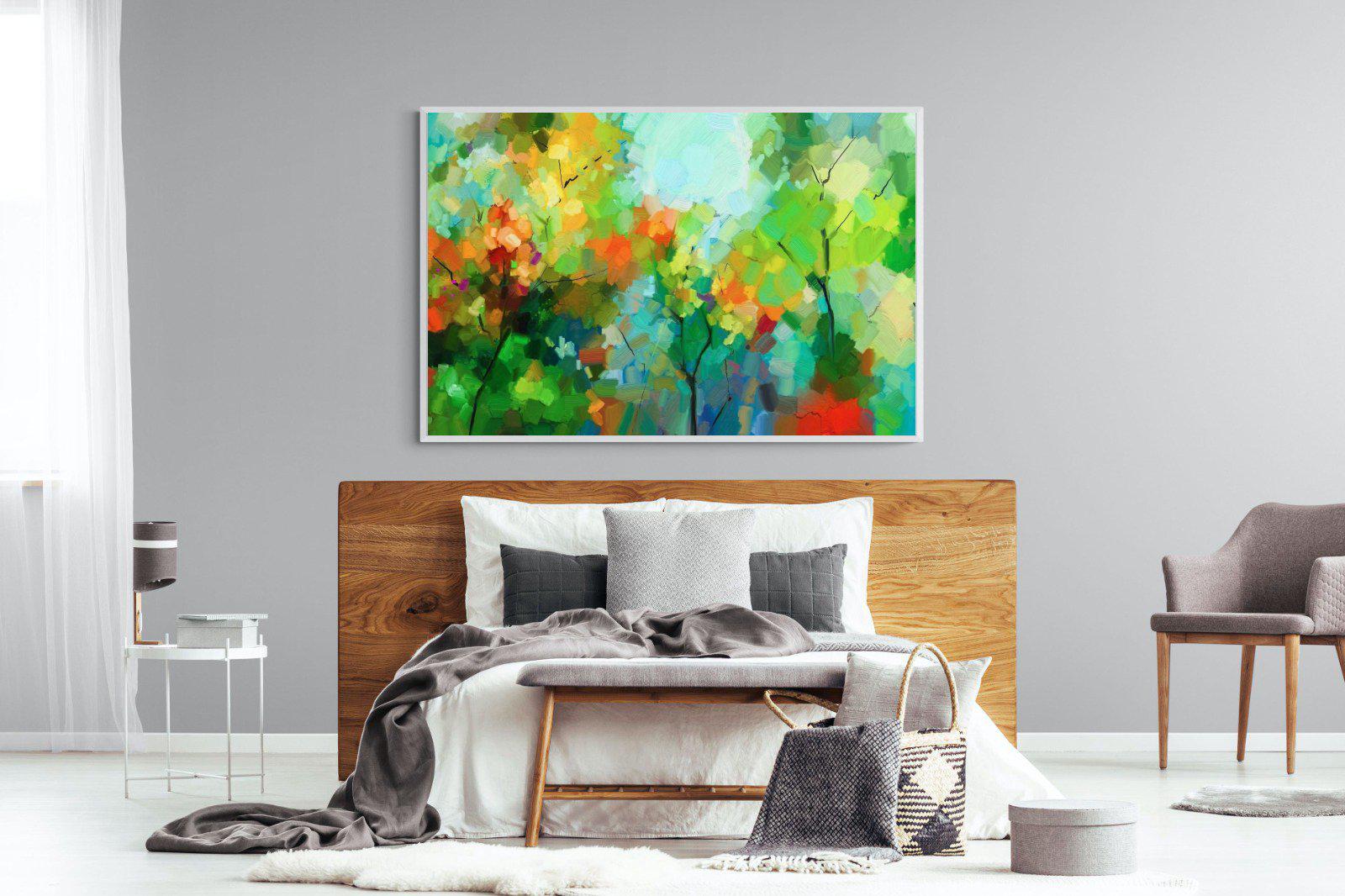 Painted Orchard-Wall_Art-150 x 100cm-Mounted Canvas-White-Pixalot