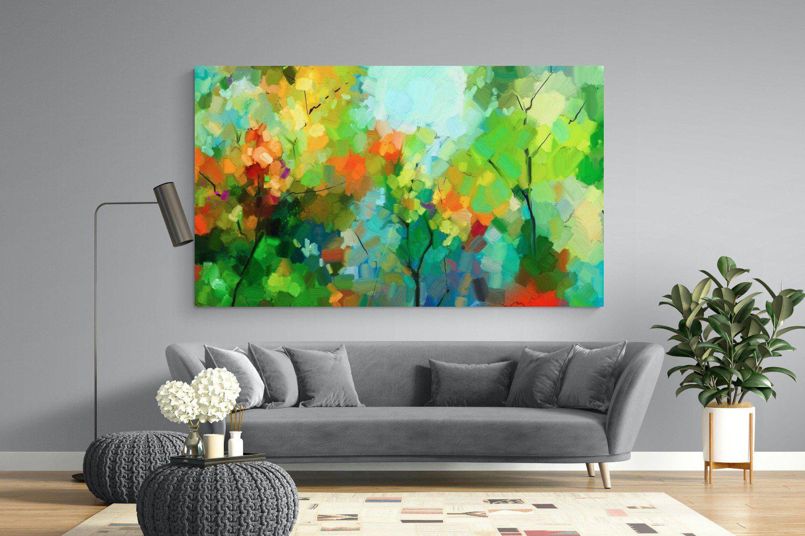 Painted Orchard-Wall_Art-220 x 130cm-Mounted Canvas-No Frame-Pixalot