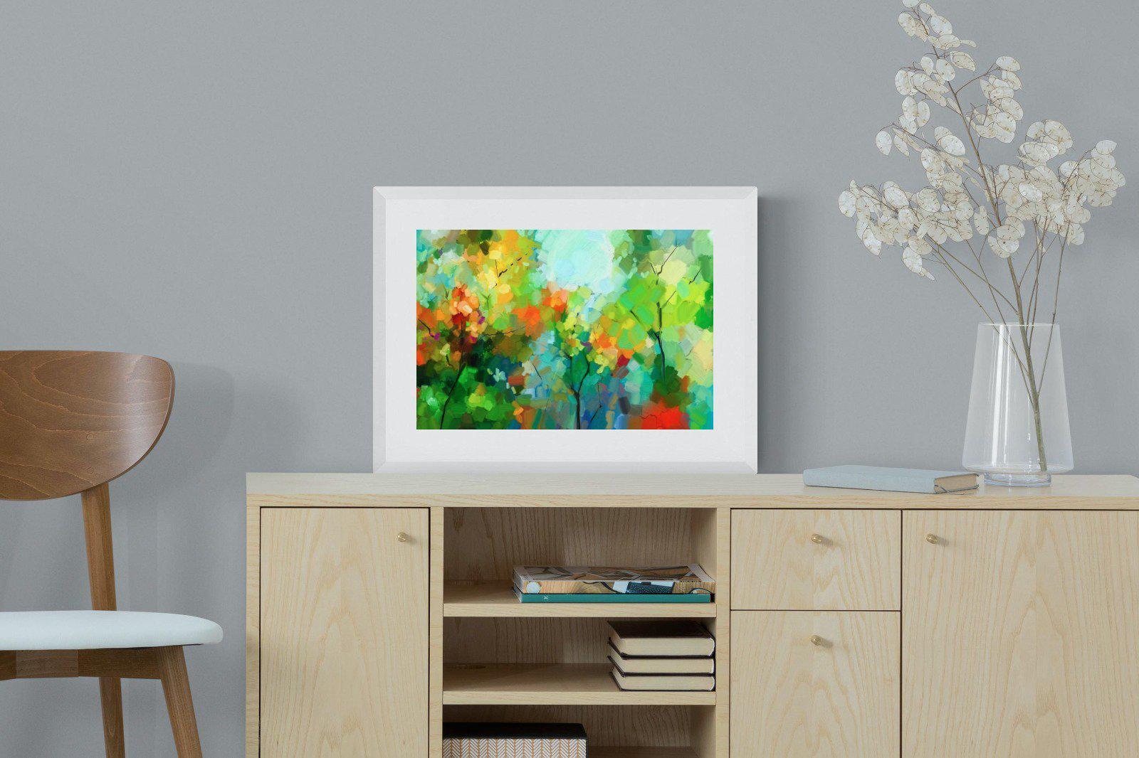 Painted Orchard-Wall_Art-60 x 45cm-Framed Print-White-Pixalot
