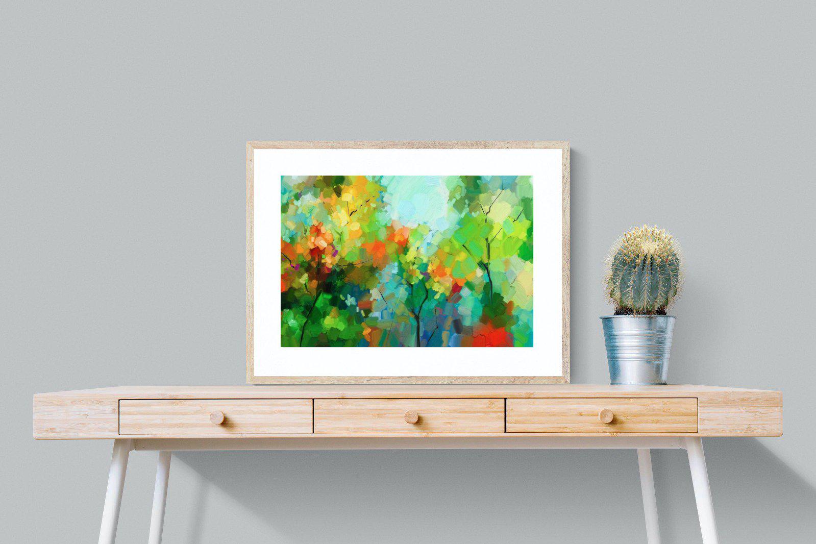 Painted Orchard-Wall_Art-80 x 60cm-Framed Print-Wood-Pixalot