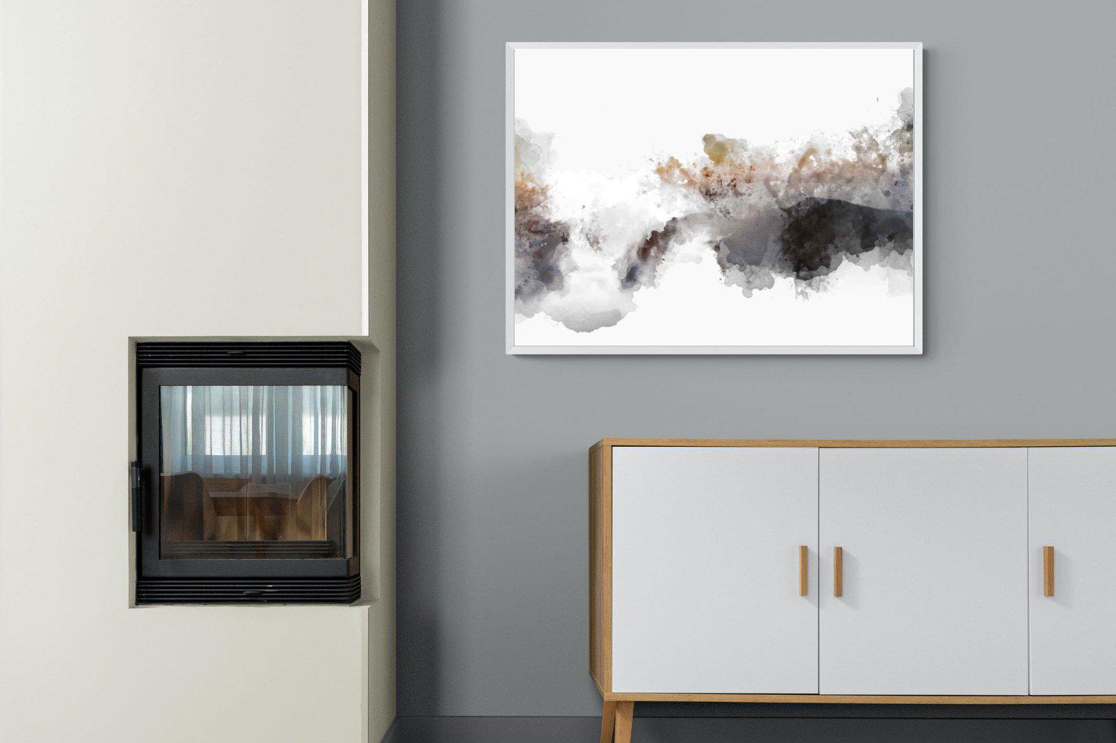 Painted Smoke-Wall_Art-100 x 75cm-Mounted Canvas-White-Pixalot