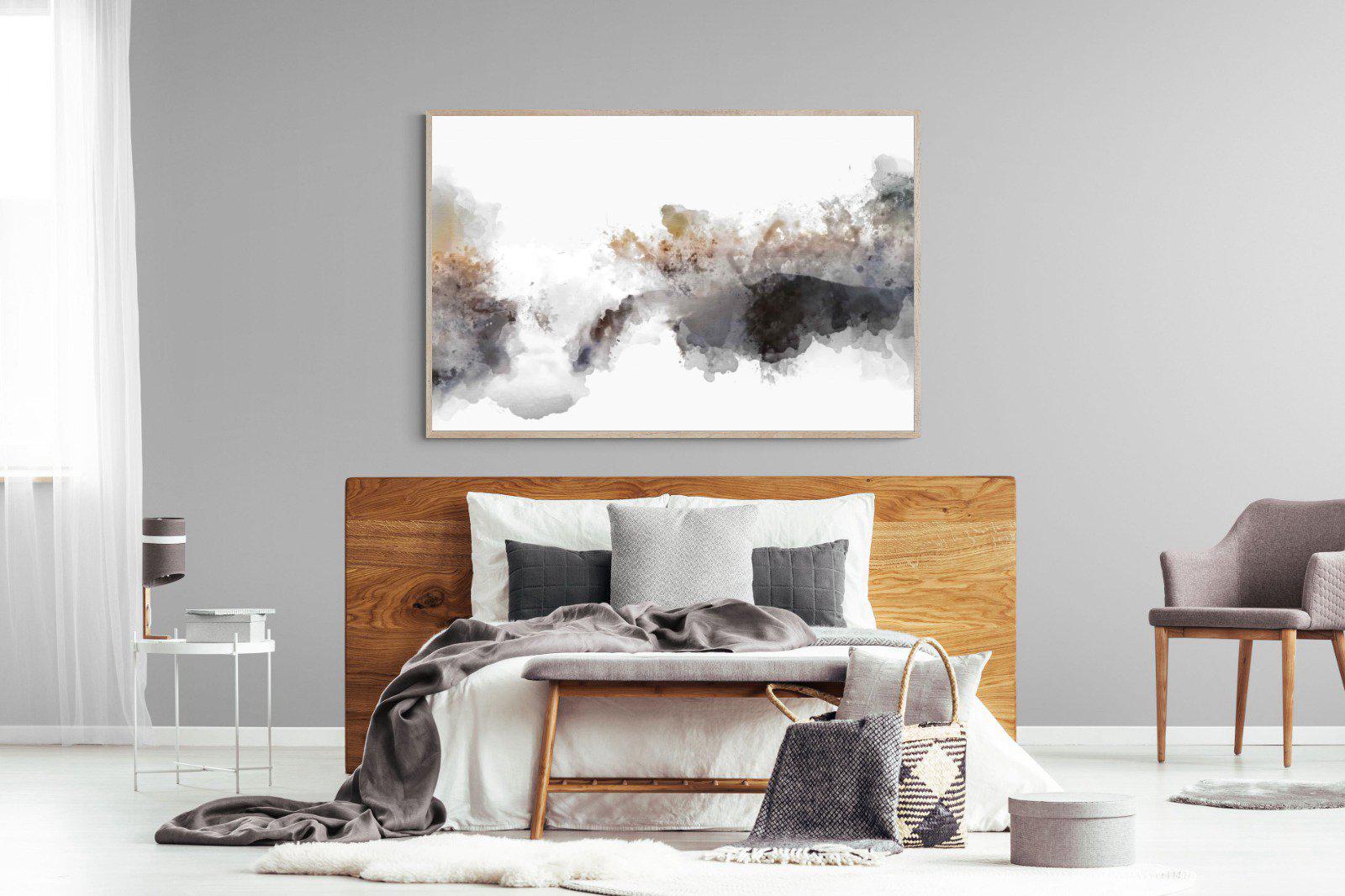 Painted Smoke-Wall_Art-150 x 100cm-Mounted Canvas-Wood-Pixalot