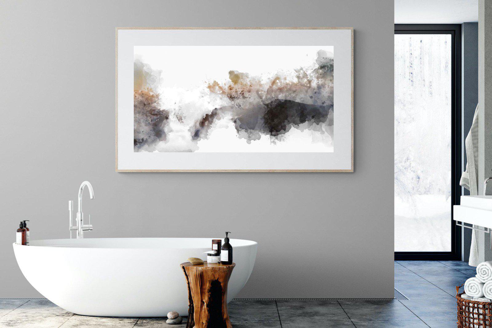 Painted Smoke-Wall_Art-180 x 110cm-Framed Print-Wood-Pixalot