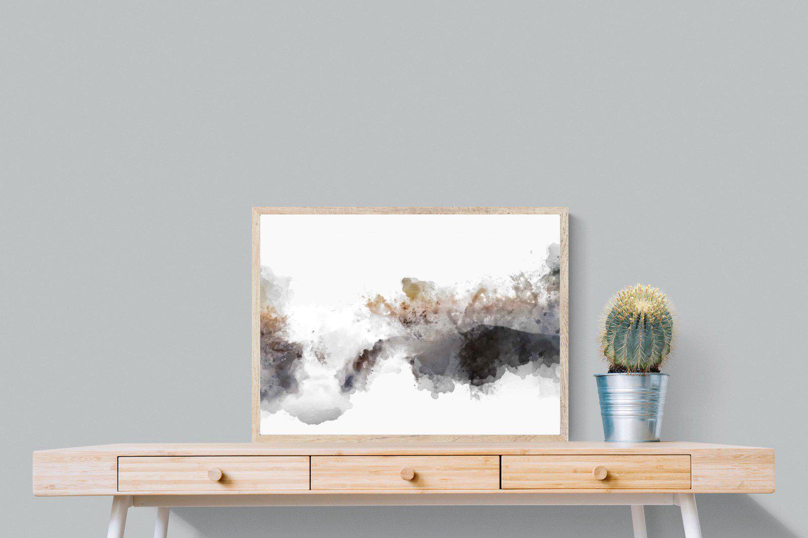Painted Smoke-Wall_Art-80 x 60cm-Mounted Canvas-Wood-Pixalot